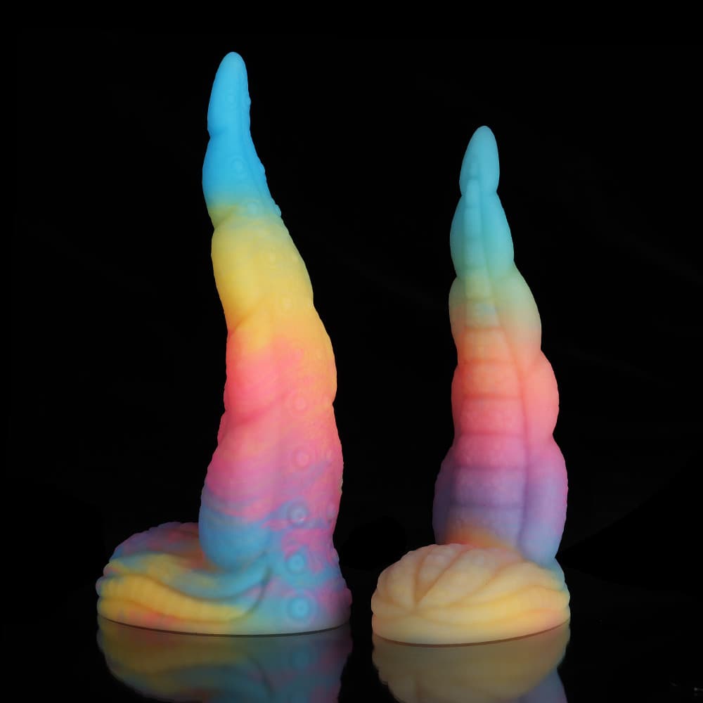 Octopus Tail Fantasy Dildo – Blue, Yellow & Purple