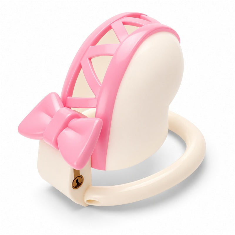 Two-Tone Bow Chastity Cage