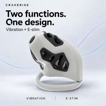 App-Controlled Vibrating & E-Stim Chastity Cage