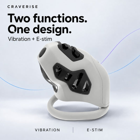 App-Controlled Vibrating & E-Stim Chastity Cage