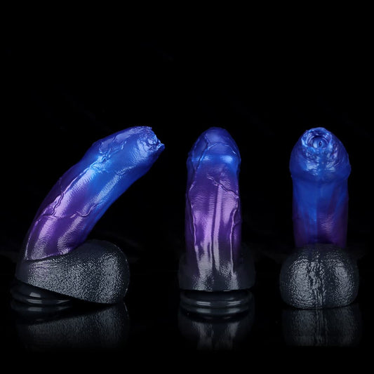 Naga Blue Purple Fantasy Dildo – Serpent-Inspired Silicone Toy for Targeted Stimulation