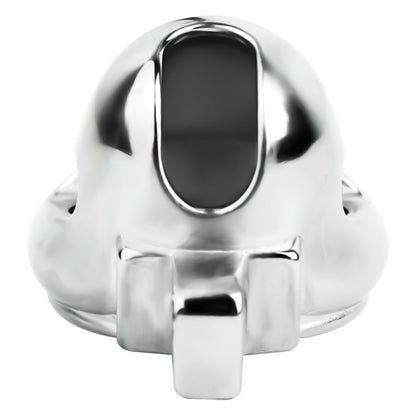 No Ball Ring Chastity Cage – Stainless Steel Lock, 9 Size Glans Fit, Discreet Wear