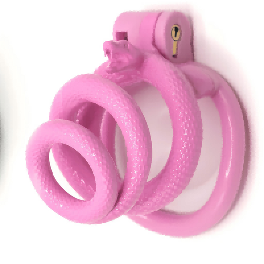 Snake-Shaped Resin Chastity Cage – Spiral Wrap Design | Lightweight, Breathable & Secure Fit