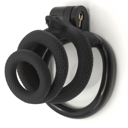 Snake-Shaped Resin Chastity Cage – Spiral Wrap Design | Lightweight, Breathable & Secure Fit