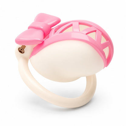 Two-Tone Bow Chastity Cage