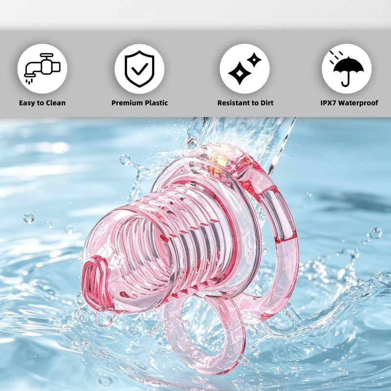 Transparent Flexible Chastity Cage with Stretchable Design