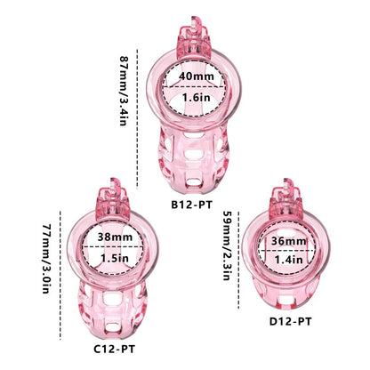 Soft Cobra Chastity Cage Set – Flexible Silicone Cobra Cage with 6 Rings & Lock System