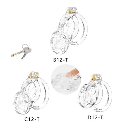 Soft Cobra Chastity Cage Set – Flexible Silicone Cobra Cage with 6 Rings & Lock System