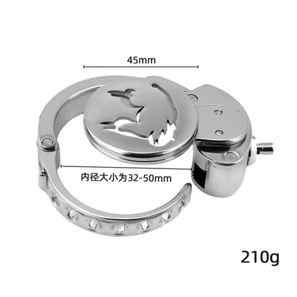 Adjustable Zodiac Chastity Lock – 12 Animal Series | Stainless Steel Cage