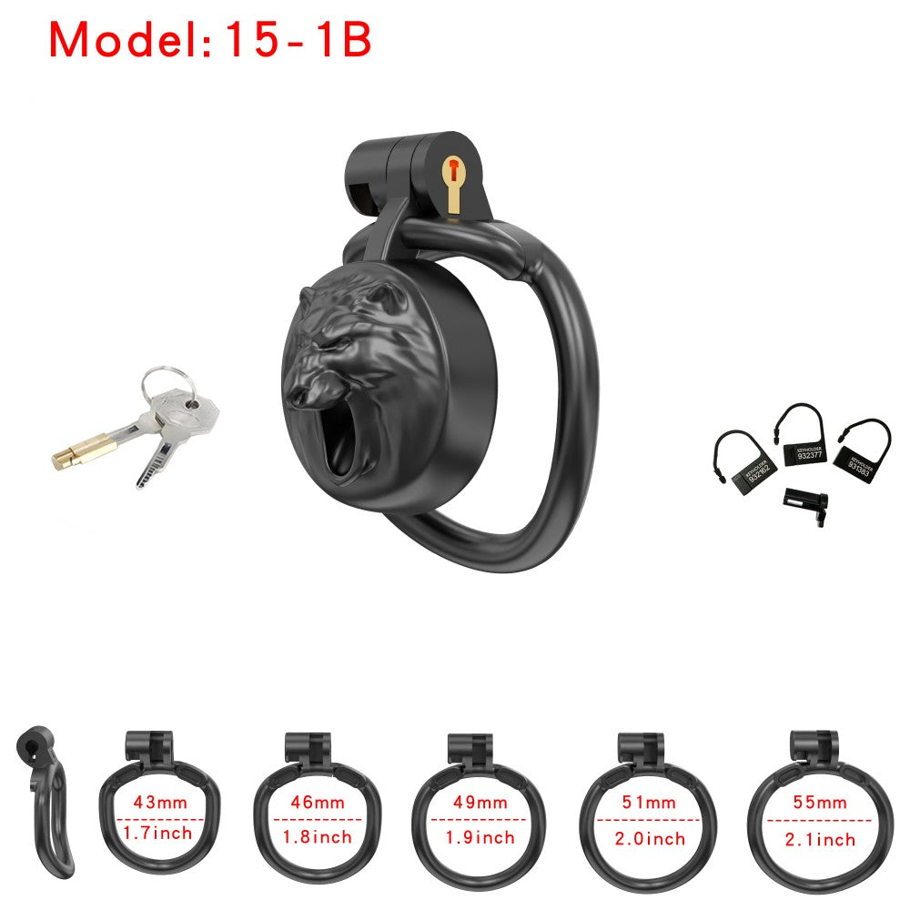 WolfHead Roar– 3D Printed Chastity Lock with Negative Pole Cup Holder