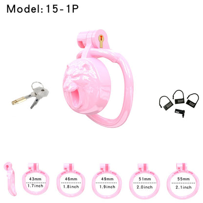 WolfHead Roar– 3D Printed Chastity Lock with Negative Pole Cup Holder