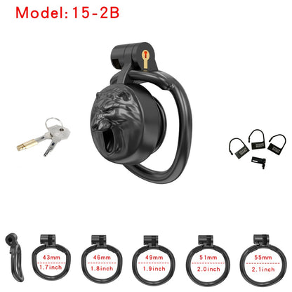 WolfHead Roar– 3D Printed Chastity Lock with Negative Pole Cup Holder