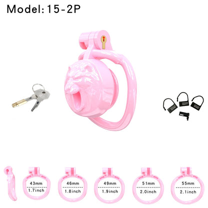 WolfHead Roar– 3D Printed Chastity Lock with Negative Pole Cup Holder