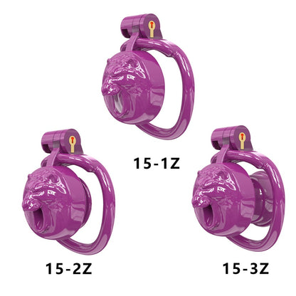 WolfHead Roar– 3D Printed Chastity Lock with Negative Pole Cup Holder
