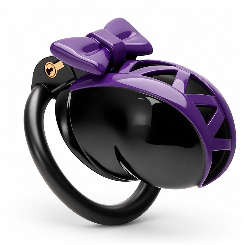 Two-Tone Bow Chastity Cage
