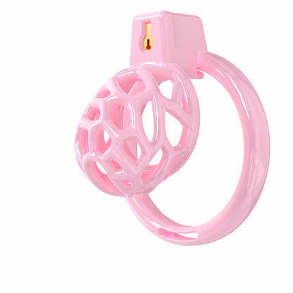 Lightweight Resin Chastity Cage – Random Mesh Design, Breathable, Multi-Size & Color Options