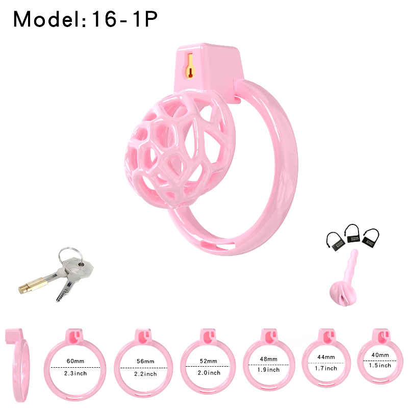 Lightweight Resin Chastity Cage – Random Mesh Design, Breathable, Multi-Size & Color Options