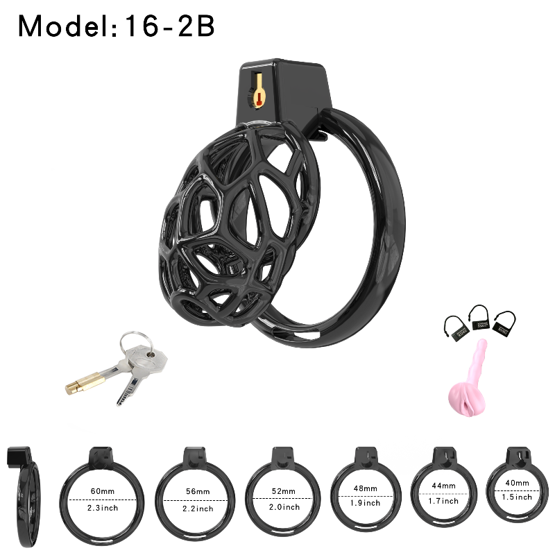 Lightweight Resin Chastity Cage – Random Mesh Design, Breathable, Multi-Size & Color Options