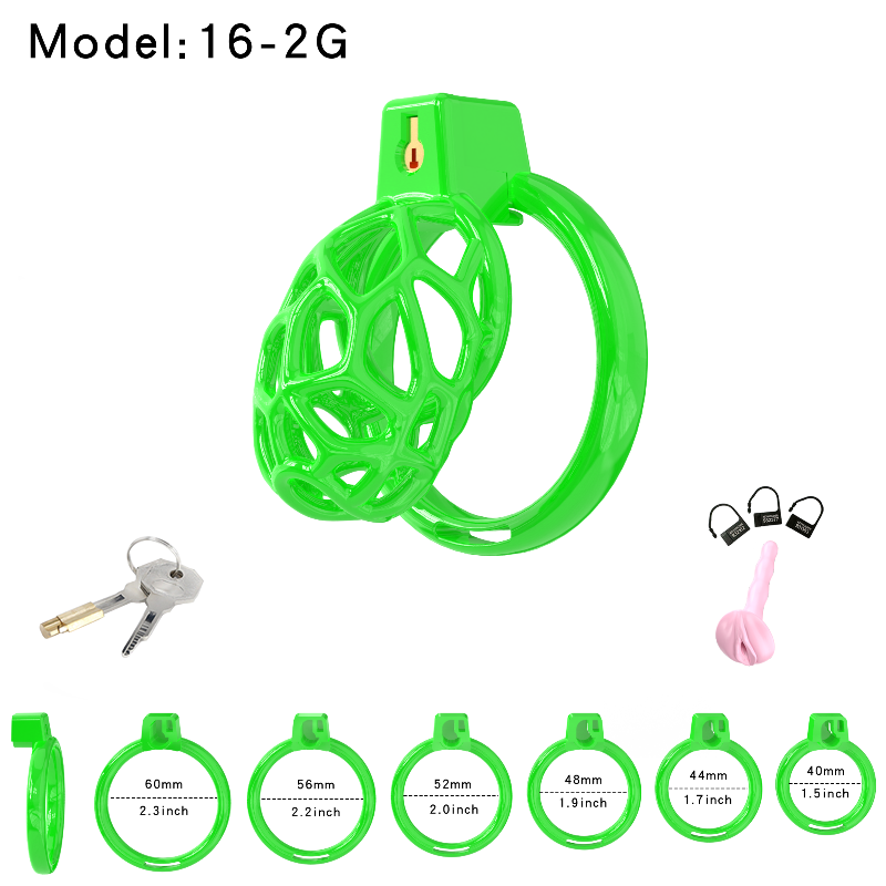 Lightweight Resin Chastity Cage – Random Mesh Design, Breathable, Multi-Size & Color Options