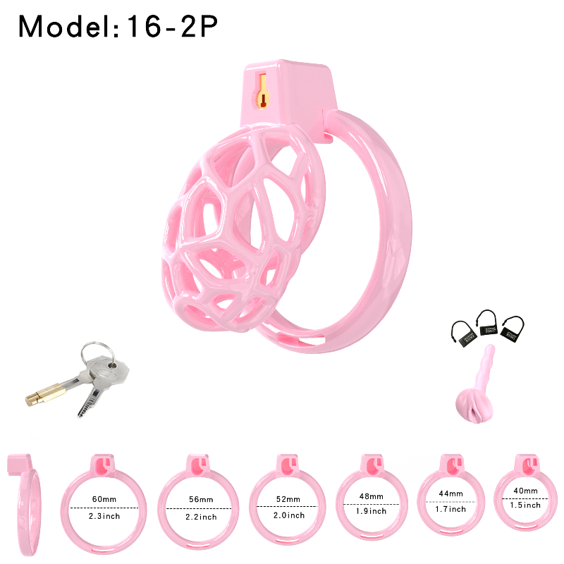 Lightweight Resin Chastity Cage – Random Mesh Design, Breathable, Multi-Size & Color Options