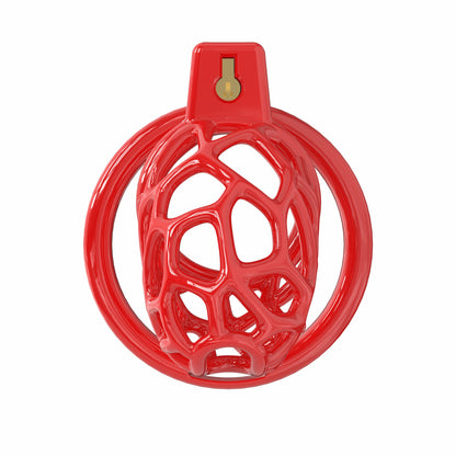 Lightweight Resin Chastity Cage – Random Mesh Design, Breathable, Multi-Size & Color Options