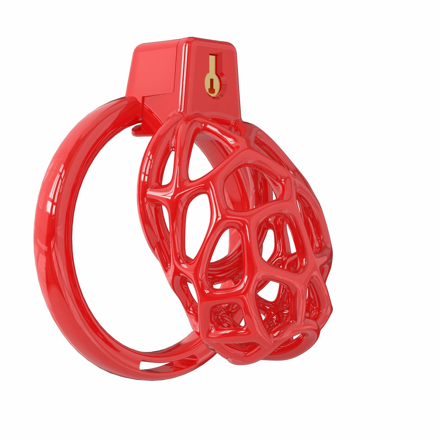 Lightweight Resin Chastity Cage – Random Mesh Design, Breathable, Multi-Size & Color Options