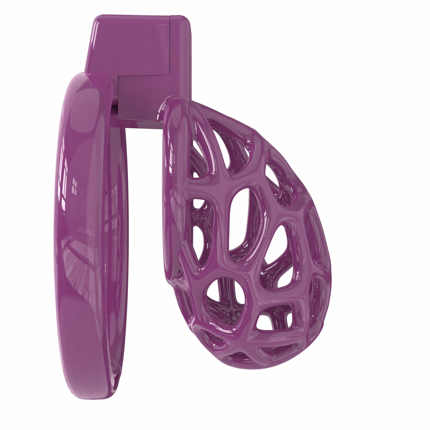 Lightweight Resin Chastity Cage – Random Mesh Design, Breathable, Multi-Size & Color Options