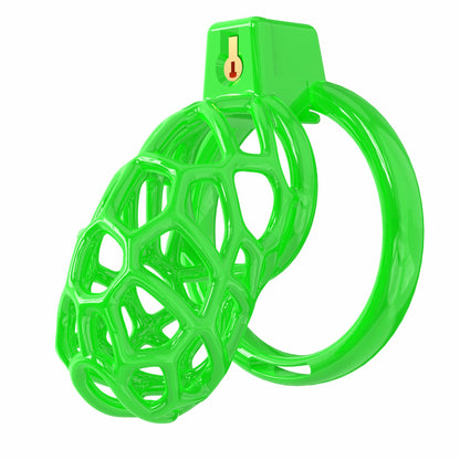 Lightweight Resin Chastity Cage – Random Mesh Design, Breathable, Multi-Size & Color Options