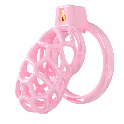 Lightweight Resin Chastity Cage – Random Mesh Design, Breathable, Multi-Size & Color Options