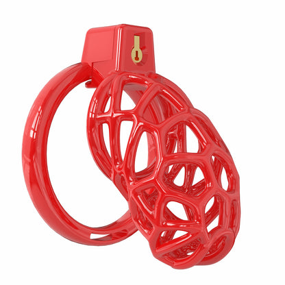 Lightweight Resin Chastity Cage – Random Mesh Design, Breathable, Multi-Size & Color Options