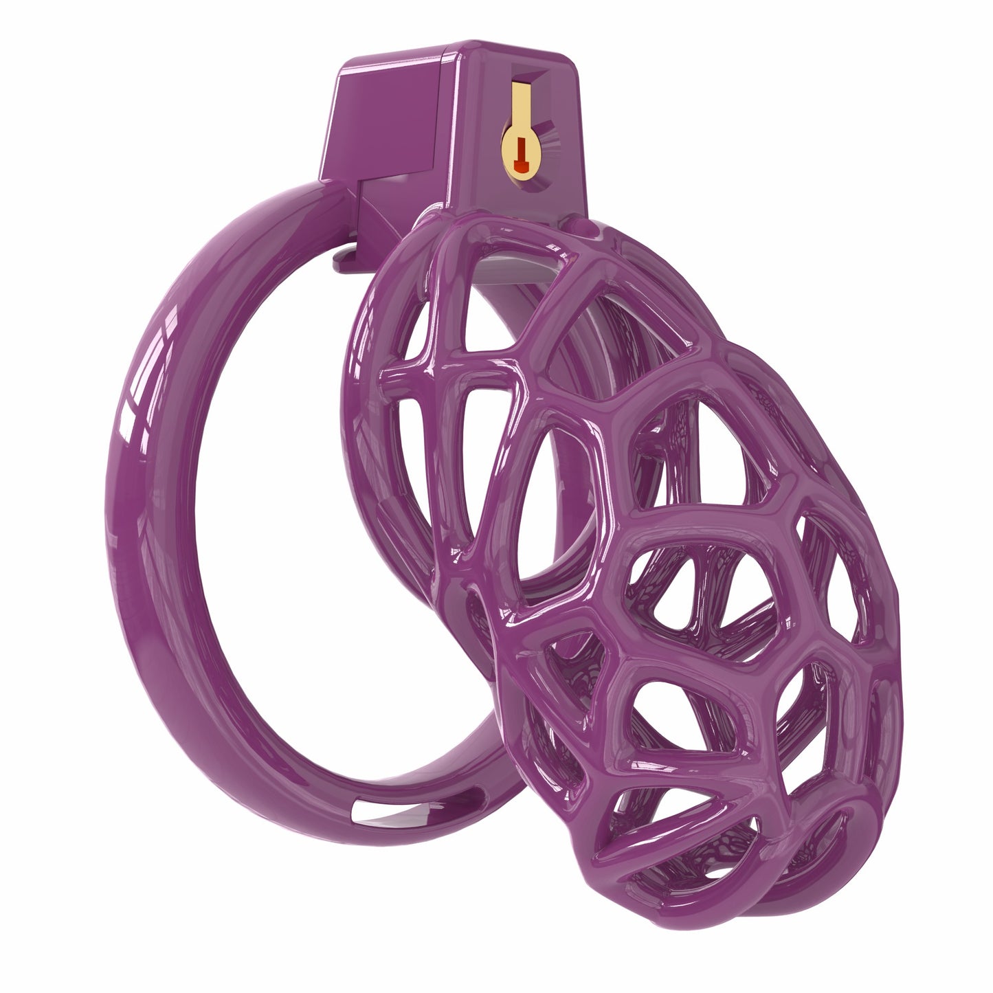 Lightweight Resin Chastity Cage – Random Mesh Design, Breathable, Multi-Size & Color Options