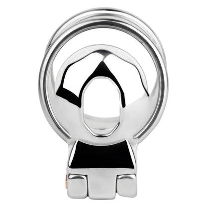 No Ball Ring Chastity Cage 2.0 Stainless Steel Glans Locking Male Chastity Device for Long-Term Comfortable Wear