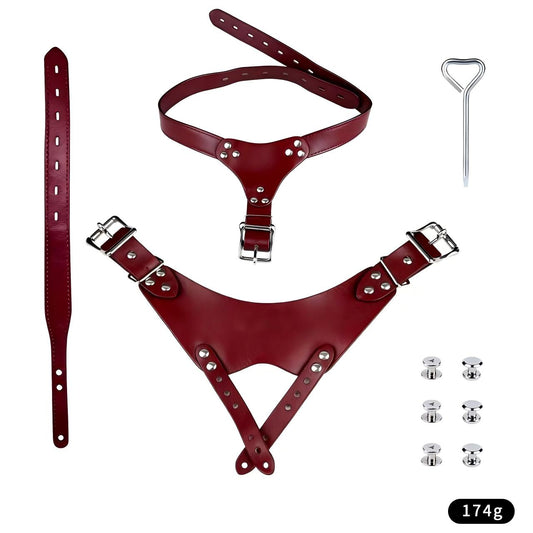 Leather Chastity Support Strap-PU10