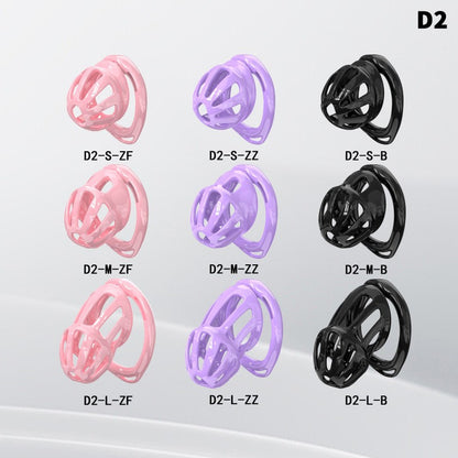 Hollow Design Chastity Cage | Adjustable Ring Locking Device with Harness Strap (D2)