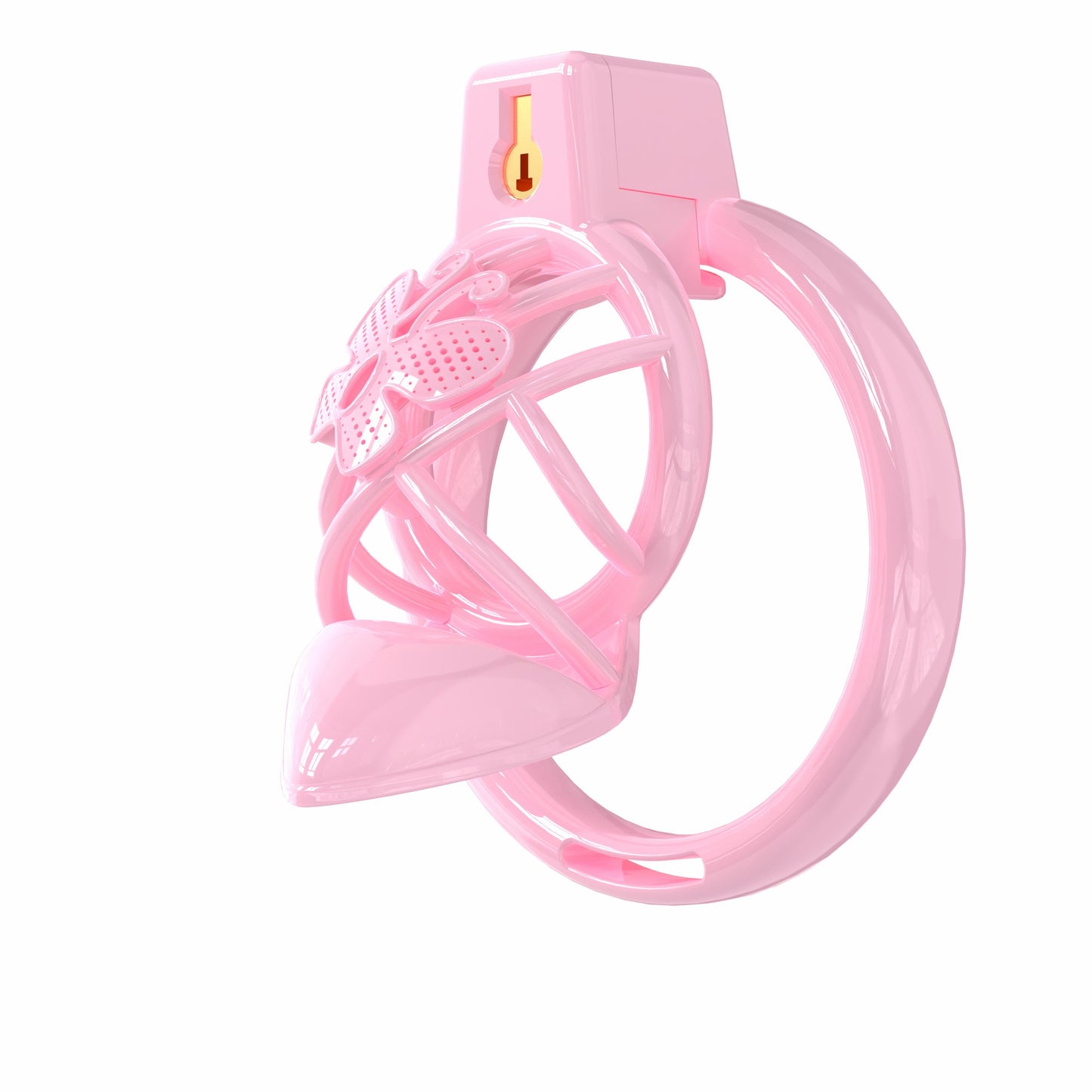 High Heel Keuschheitskäfig – Feminines Fetischschloss für Sissy Play 