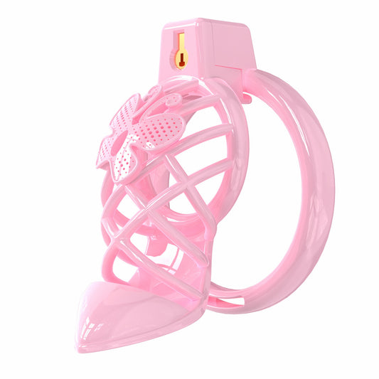 High Heel Keuschheitskäfig – Feminines Fetischschloss für Sissy Play 