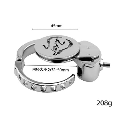Adjustable Zodiac Chastity Lock – 12 Animal Series | Stainless Steel Cage