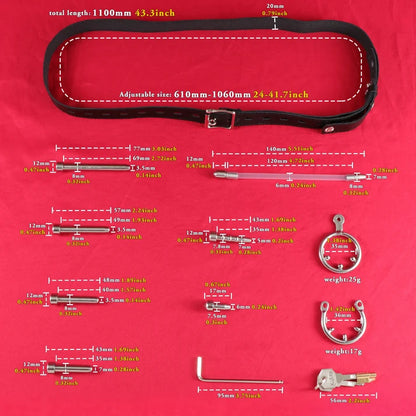 Chastity Cage Accessories – Inserts, Rings, Belt & Locks