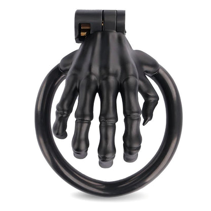 Jaula de castidad de resina con forma de calavera | Juguete con cerradura para fiestas masculinas