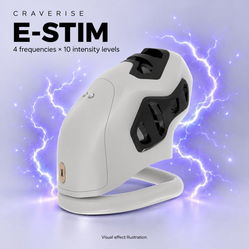 App-Controlled Vibrating & E-Stim Chastity Cage