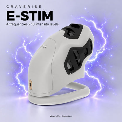 App-Controlled Vibrating & E-Stim Chastity Cage