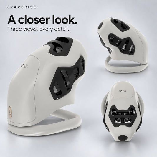 App-Controlled Vibrating & E-Stim Chastity Cage