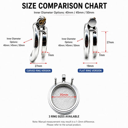 Stainless Steel Mesh Chastity Cage – Breathable Medical Grade Metal Design