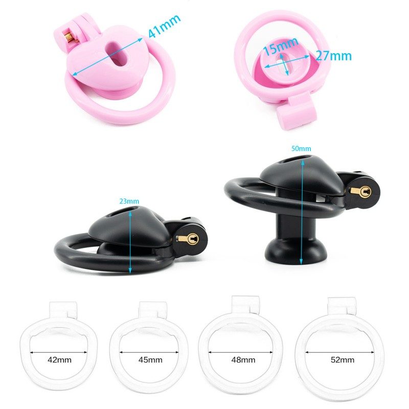 Cerradura de castidad con electrodo negativo tipo amor