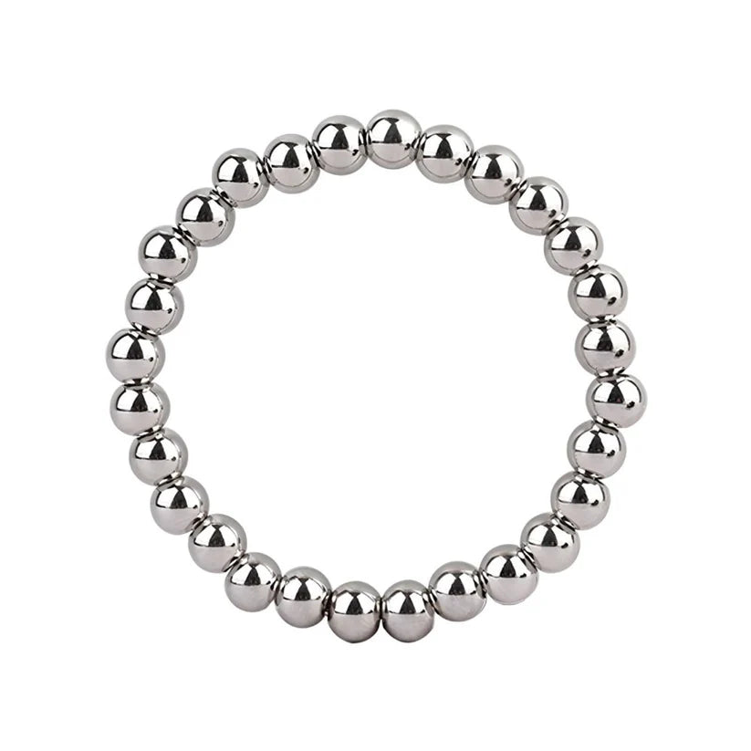 Metal Cock Ring with Multi Beads