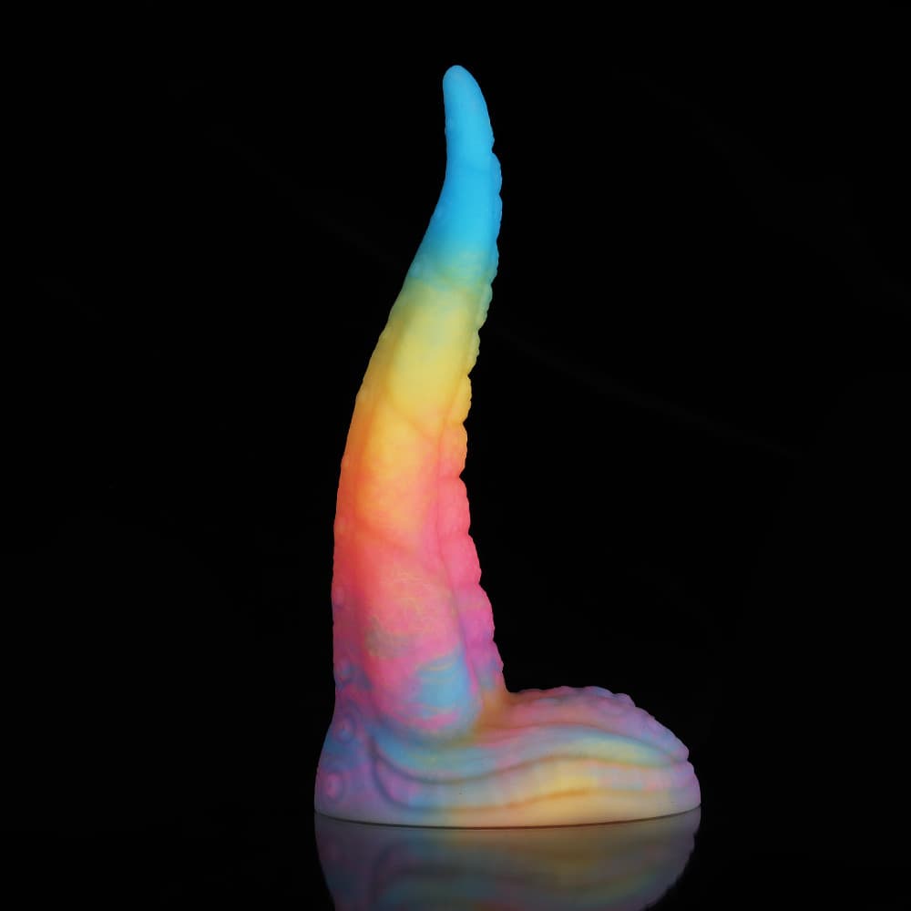 Octopus Tail Fantasy Dildo – Blue, Yellow & Purple