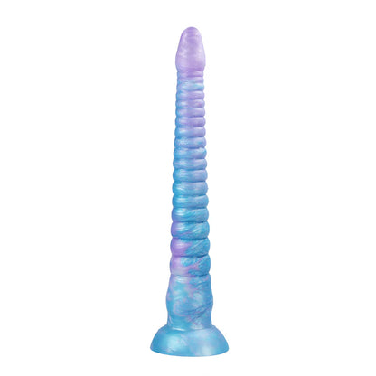 Consolador con tentáculo de pulpo que brilla en la oscuridad | Plug anal azul degradado y morado