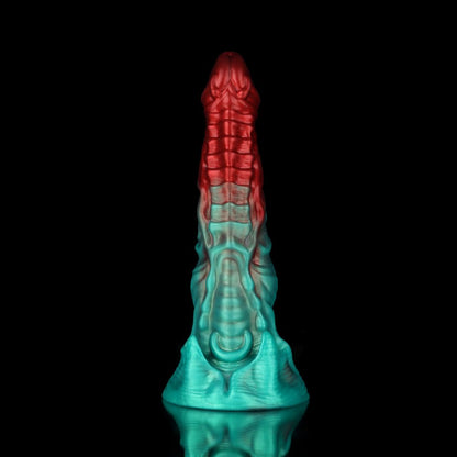 Consolador de fantasía fantasmal rojo carmesí verde