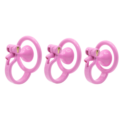 Inverted Male Chastity Cage with Extended Urethral Tube – Reversed Design