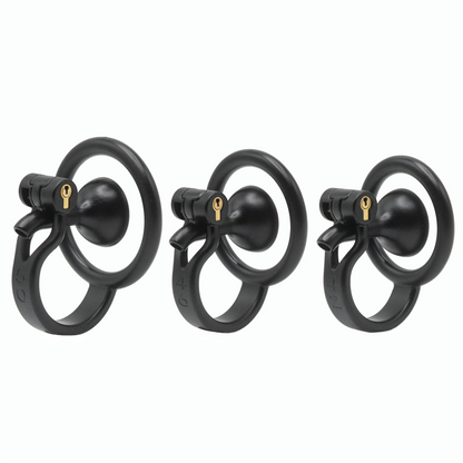 Inverted Male Chastity Cage with Extended Urethral Tube – Reversed Design